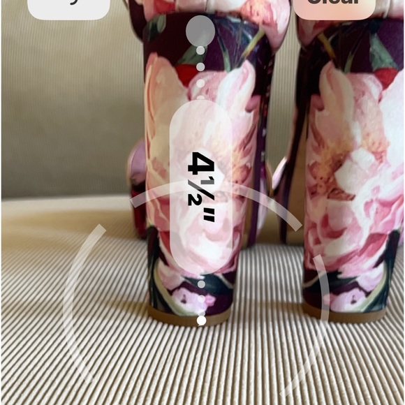 Ted Baker printed pale pink platform sandals in size 37.5(7) USA.🌸 - Picture 10 of 14